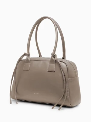 Torebka damska kuferek duża beżowa Puccini