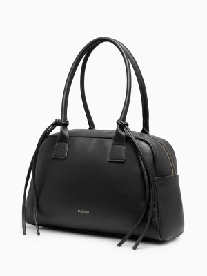 Torebka damska kuferek duża czarna Puccini