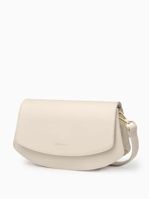 Torebka damska na długim pasku elegancka beżowa Puccini