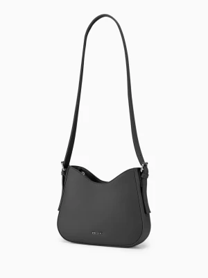 Torebka damska trapezowa czarna Puccini