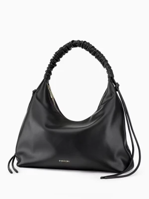 Torebka damska typu hobo czarna Puccini