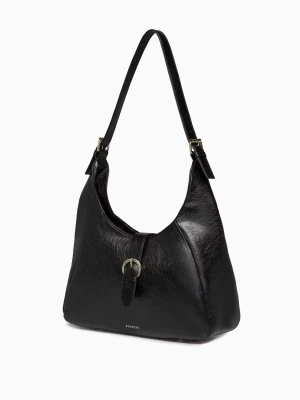 Torebka damska typu hobo czarna Puccini