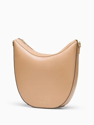 Torebka damska w kształcie rogala brązowa Puccini