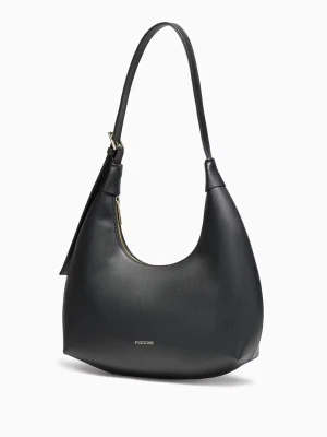 Torebka damska w kształcie rogala czarna Puccini