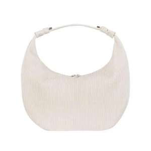 Wjs oryginalna beżowa torebka damska typu hobo bag wjs 76094-59