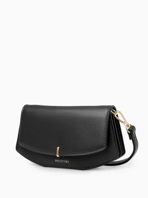 Torebka damska z przegrodami mała czarna Puccini