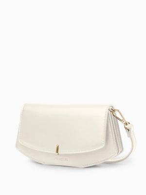 Torebka damska z przegrodami mała janobeżowa Puccini