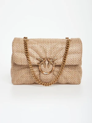 Torebka damska z rafii Love Bag Puff PINKO