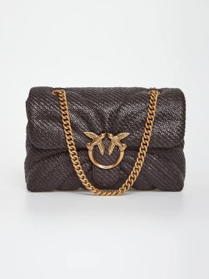 Torebka damska z rafii Love Bag Puff PINKO