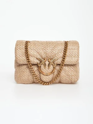 Torebka damska z rafii Love Bag Puff PINKO