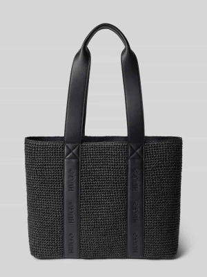 Torebka do noszenia w ręku w imitacji łyka model 'BECKY' HUGO