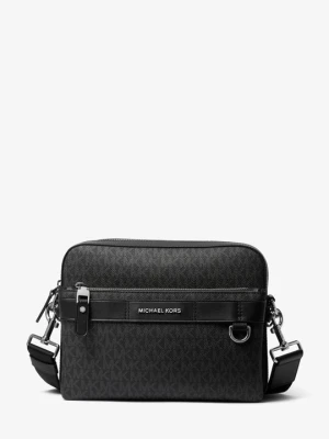 Torebka do przewieszenia przez ramię Hudson 2 w 1 z logo Michael Kors CZARNY (Czarny)