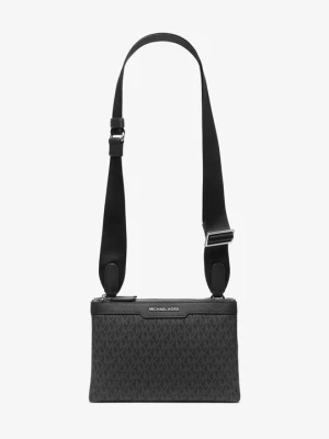 Torebka do przewieszenia przez ramię Hudson z charakterystycznym logo Michael Kors CZARNY (Czarny)