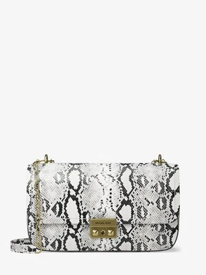 Torebka do przewieszenia przez ramię Tribeca ze skóry z fakturą łuski węża MICHAEL Michael Kors