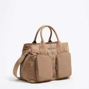 Torebka do ręki Pocket duża nylon ciemnobrązowa BIMBA Y LOLA
