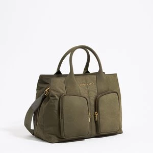 Torebka do ręki Pocket duża nylon khaki BIMBA Y LOLA