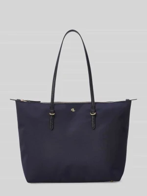 Torebka do ręki z detal z logo Lauren Ralph Lauren
