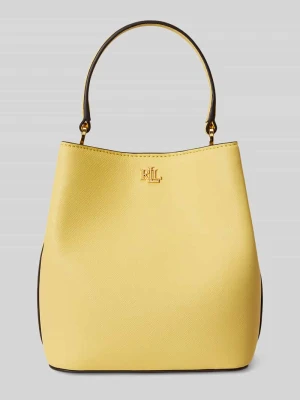 Torebka do ręki z naturalnej skóry Lauren Ralph Lauren