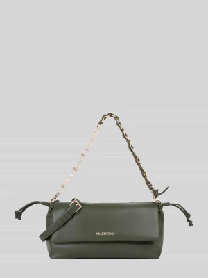 Torebka do ręki z paskiem z łańcuszka model 'ROBBY' VALENTINO BAGS Ciemnozielony
