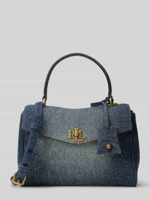 Torebka do ręki z tkanina stylizowana na denim model 'FARRH' Lauren Ralph Lauren