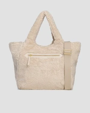 Torebka Futerkowa Damska Varley Vail Sherpa Crossbody Tote