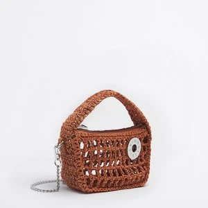 Torebka hobo XS rafia pomarańczowa BIMBA Y LOLA