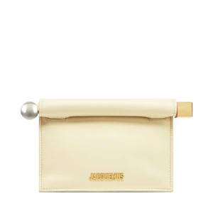 Torebka JACQUEMUS La Petite Pochette Rond C 241BA392-3171 Écru