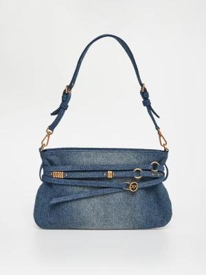 Torebka jeansowa Belt Bag PINKO
