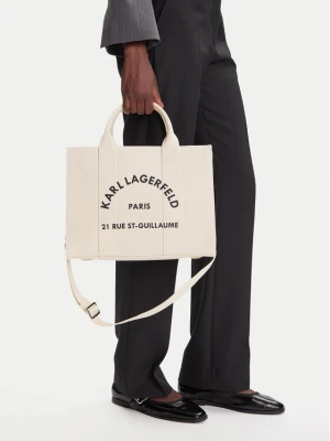 Torebka KARL LAGERFELD A1W50010 Kremowy