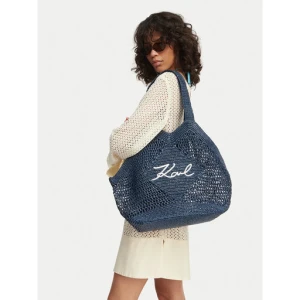 Torebka KARL LAGERFELD B2W46068 Granatowy