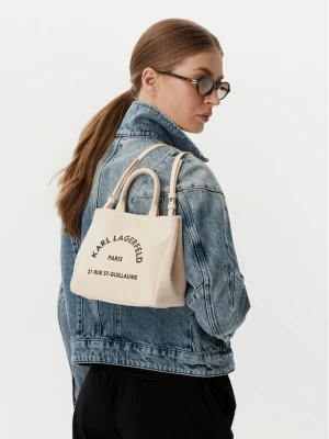 Torebka KARL LAGERFELD B2W50003 Kremowy