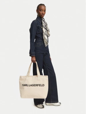 Torebka KARL LAGERFELD B2W50099 Kremowy