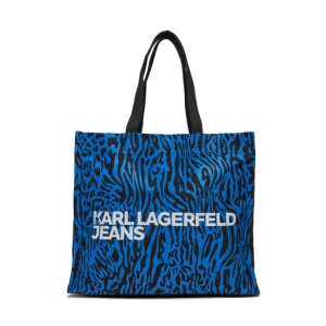 Torebka Karl Lagerfeld Jeans 240J3901 Blue Animal Print
