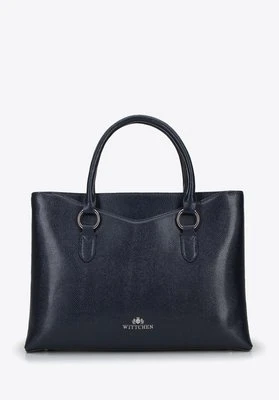 Torebka kuferek ze skóry o fakturze lizard z wycięciem Wittchen