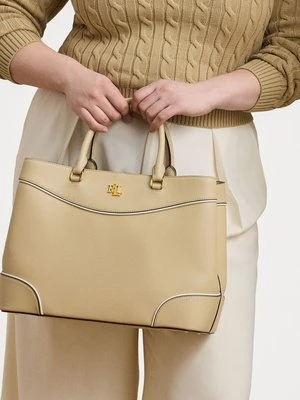 Torebka Lauren Ralph Lauren piaskowy