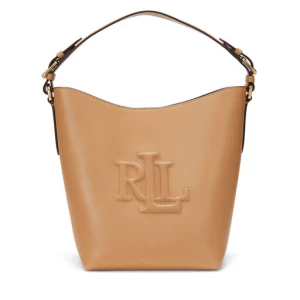 Torebka LAUREN RALPH LAUREN Medium Witley Leather Bucket Bag 431950855008 Brązowy