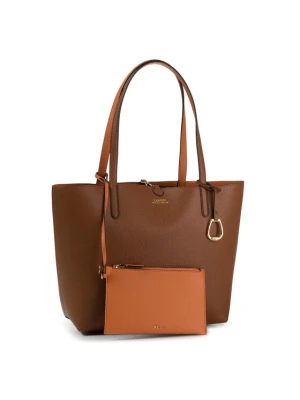 Torebka LAUREN RALPH LAUREN Rvrsble Tote 431795329002 Brązowy