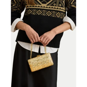 Torebka LAUREN RALPH LAUREN Sequined Small Franki 431980356002 Złoty