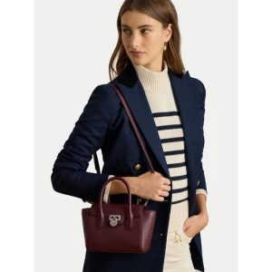 Torebka LAUREN RALPH LAUREN Small Tanner 431969349009 Bordowy