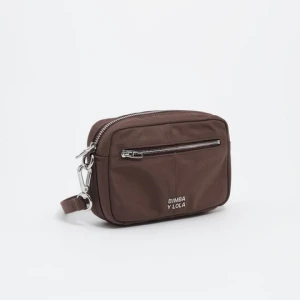 Torebka listonoszka mała nylon mokka BIMBA Y LOLA MOKA