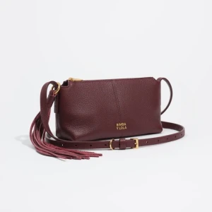 Torebka listonoszka mini skóra bordowa BIMBA Y LOLA