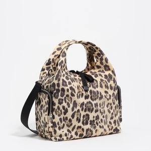 Torebka listonoszka nylon Leopard naturalna BIMBA Y LOLA
