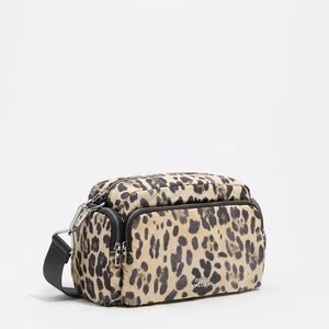 Torebka listonoszka nylon print Leopard naturalna BIMBA Y LOLA