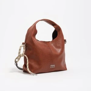 Torebka listonoszka Paper mała skóra ciemnobrązowa BIMBA Y LOLA