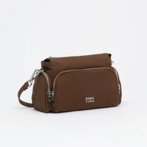 Torebka listonoszka Pocket mała bawełna ciemny khaki BIMBA Y LOLA DARK KHAKI