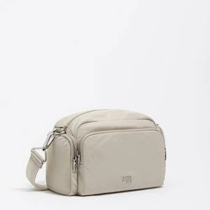 Torebka listonoszka Pocket średnia nylon biało-szara BIMBA Y LOLA