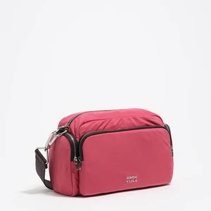 Torebka listonoszka pocket średnia nylon ciemnoróżowa BIMBA Y LOLA