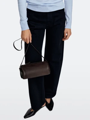 Torebka Listonoszka Ze Skóry Nappa - Brązowy - Massimo Dutti - Female