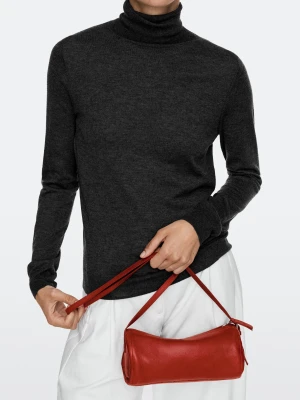Torebka Listonoszka Ze Skóry Nappa - Czer. Koral - Massimo Dutti - Female CZER.KORAL