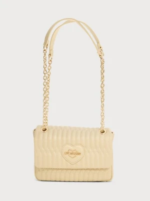 Torba do noszenia na skos LOVE MOSCHINO mleczny